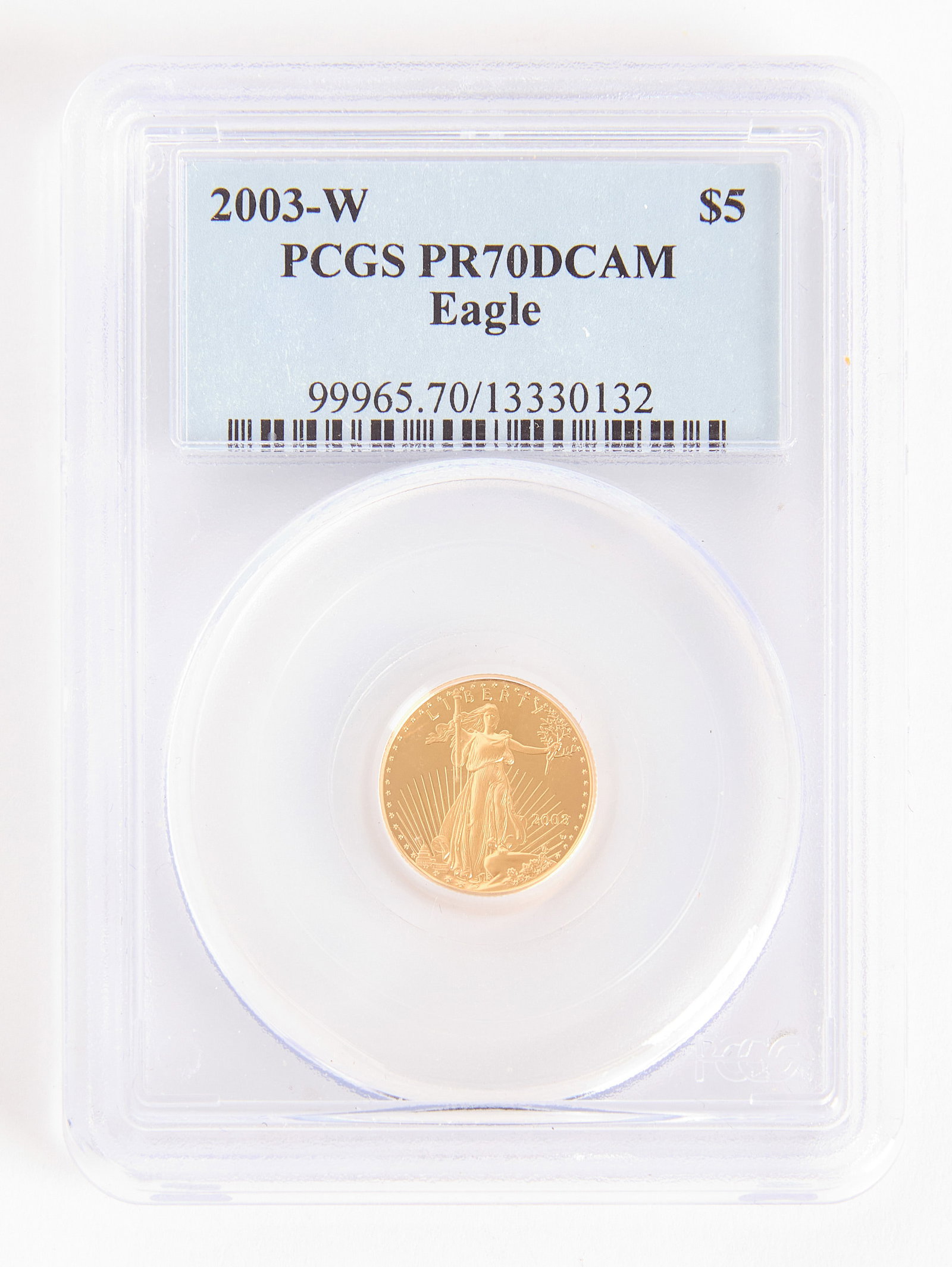 2003-W $5 Dollar Gold Eagle, PCGS PR7DCAM (1 of 2)