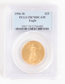 1996-W $25 Dollar Gold Eagle - PCGS PR70DCAM