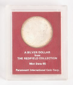 1890 US Silver Dollar MS-65 Redfield Collection