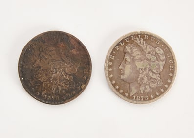 1873-CC and 1878-CC Morgan Silver Dollars