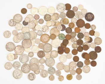 Group of Silver and Antique US Coins