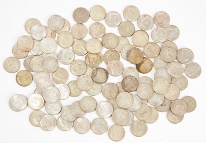 Group of One-Hundred Kennedy Half Dollars (1965-1970)