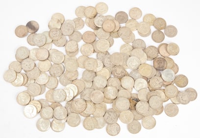 Group of 180 US Franklin and Kennedy Half Dollars