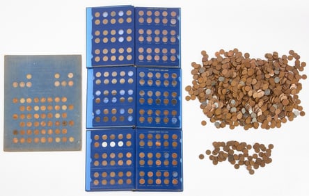 Collection of Indian Head and Wheat Pennies