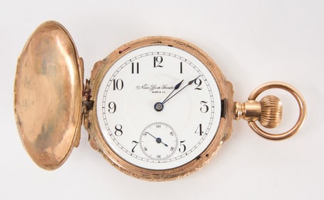 14k Gold New York Standard Pocket Watch