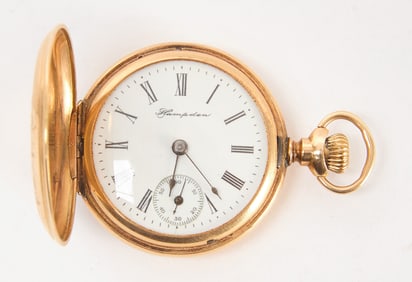 14k Gold Hampden Watch Co. Pocket Watch
