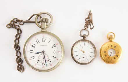 Group of Three Pocket Watches