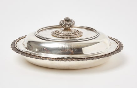 Tiffany & Co Sterling Lidded Serving Tray