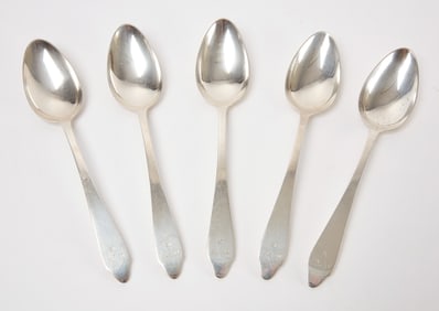 Tiffany & Co. - Five Sterling Serving Spoons