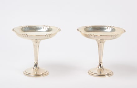 Pair of Fine Sterling Tazas