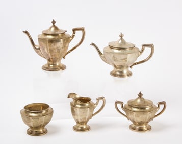 Alvin 5 Piece Sterling Tea Service