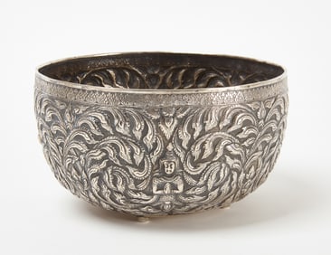 Three Siam Silver Bowls