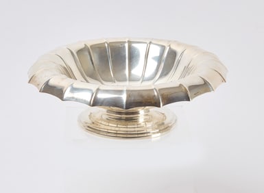 Shreve & Co. Sterling Silver Presentation Pedestal Bowl