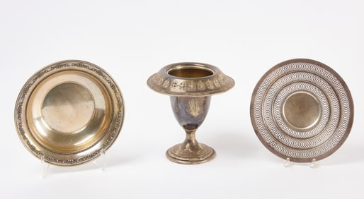 Sterling Compote, Bowl, and Tray