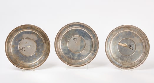 Three Silver Plates