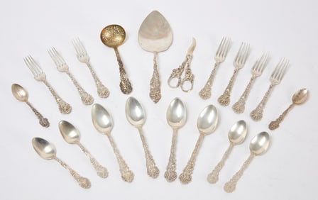 Group of Art Nouveau Sterling