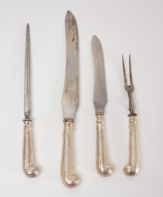 Alpha Sterling Handle Carving Set