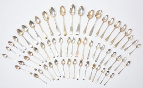 Group of Coin Silver Spoons