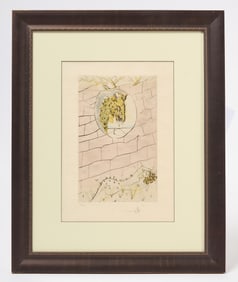 Salvador Dalí, My Beloved is Like a Roe, 1972, limited edition etching on Japon paper