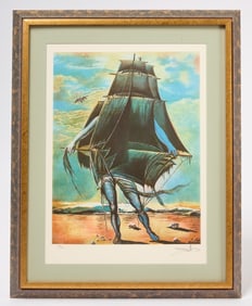 Salvador Dalí, The Ship, signed lithograph on Arches paper, after 1980