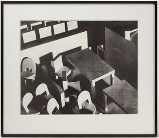 James Casebere - 'Courtroom' Offset Print, Signed