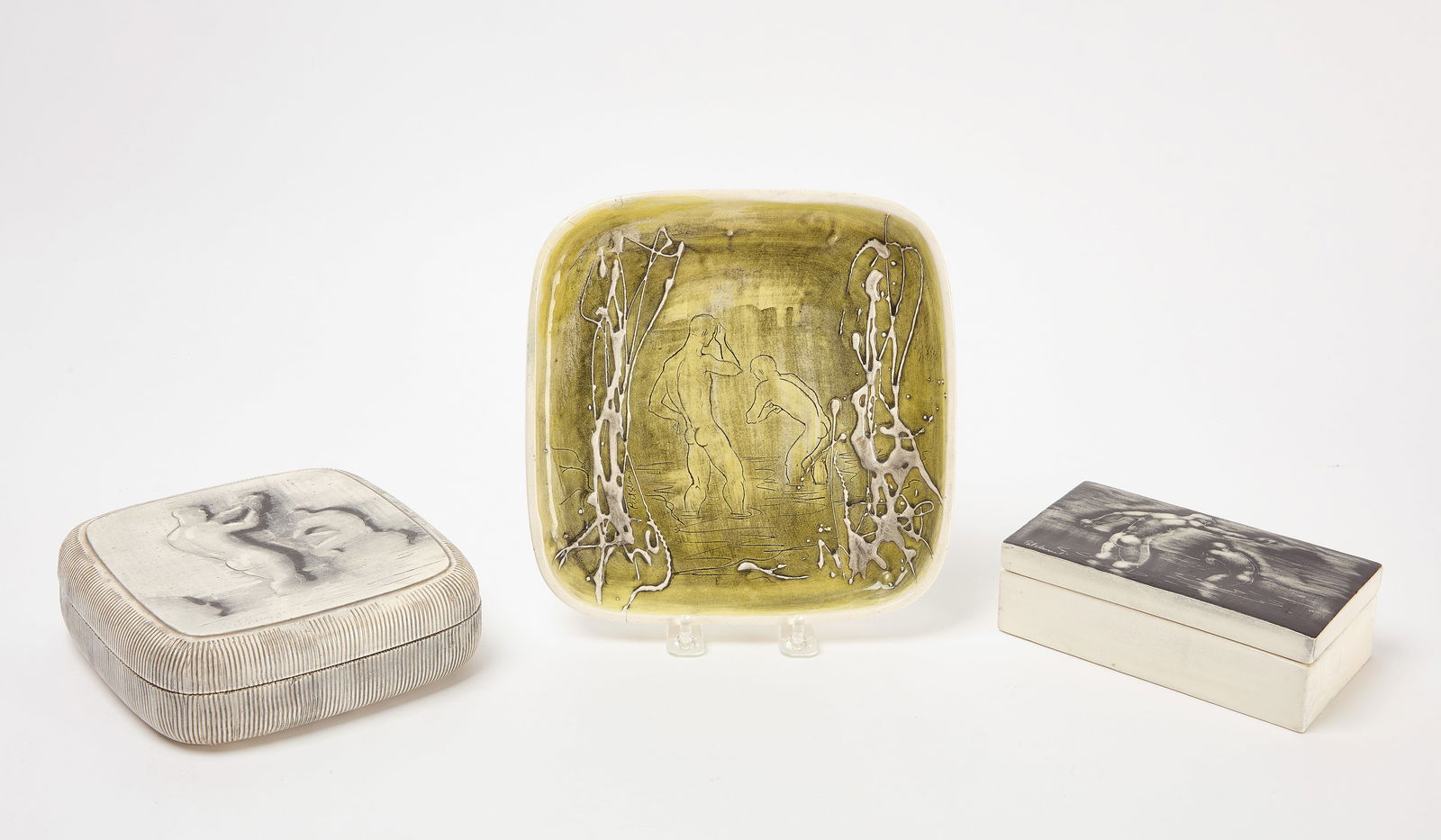 Three Pat and Covey Stewart Modernist Ceramics (1 of 4)