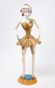 John Ziegenhagen - Modern Metal Sculpture of Woman