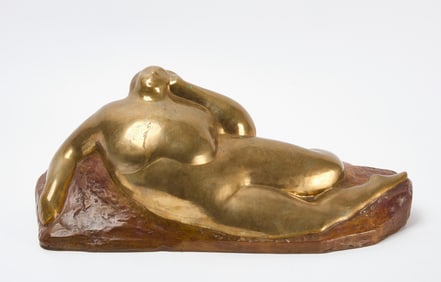 Gaston Lachaise- Abstract Bronze Sculpture of Nude Woman