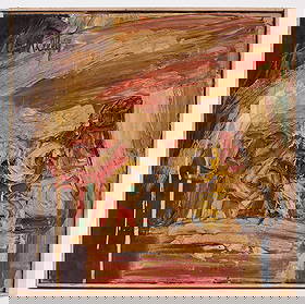 O'Malley - Expressionist Oil on Canvas: Tony O'Malley (attributed) - Expressionist Oil on Canvas. Circa 1960. Signed UL. H 24 in W 24 in.