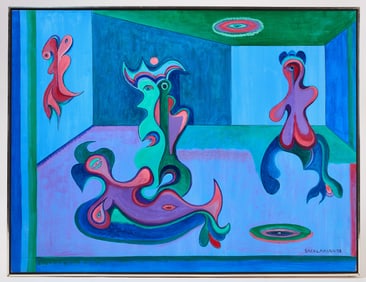 Stephen Sacklarian - Abstract Oil on Canvas