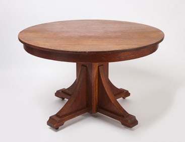 Stickley Bros. Round Dining Table
