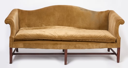 Vintage Camel-Back Sofa