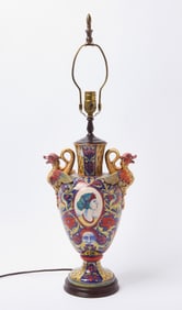 Electrified Faience Vase