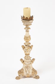 Large Carved Candlestick