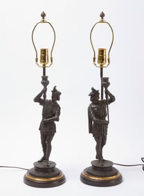Pair of Soldier Candle Holders