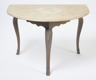 Painted Demi-Lune Table