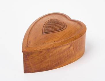 Carved Heart-Shape Box