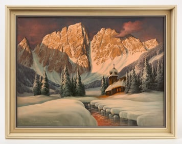 Ludwig Muninger - Winter Landscape, Signed