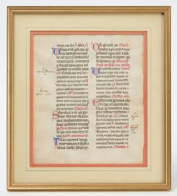 Italian Missal Manuscript Leaf
