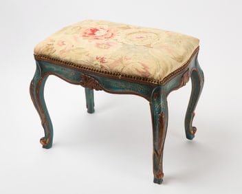 French Style Upholstered Stool