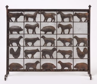 Fire Screen with Animals