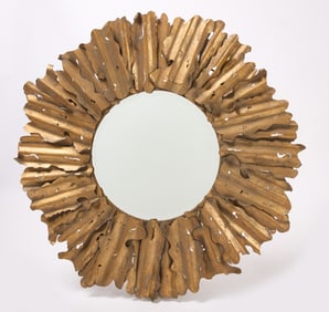 Brutalist Style Wall Mirror
