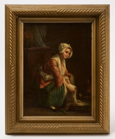 European Genre Painting of a Woman