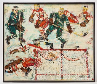 Ice Hockey Players, signed 'Wilson'