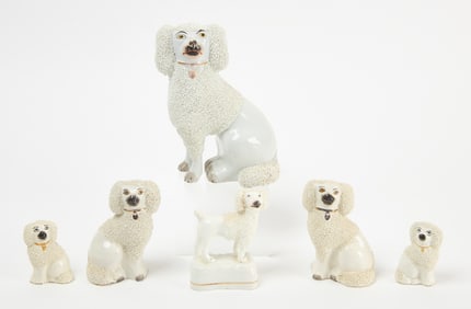 Group of Staffordshire Poodles