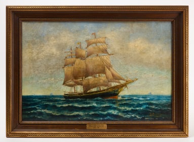 Edward Duncan - 'Ship Under Full Sail'