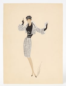 Erté - New York Times Fashion Sketch