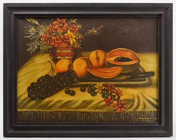 Still Life with Flowers 'Bodegon con Flores', Signed