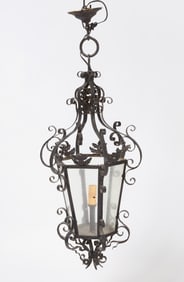 Iron Lantern Hanging Fixture