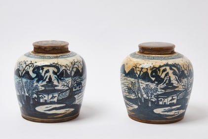 Pair of Asian Ginger Jars